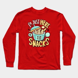 I'm Just Here For The Snacks American Football Match Winner Long Sleeve T-Shirt